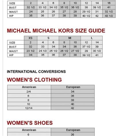 michael kors flat shoes size chart|Michael Kors shoe size review.